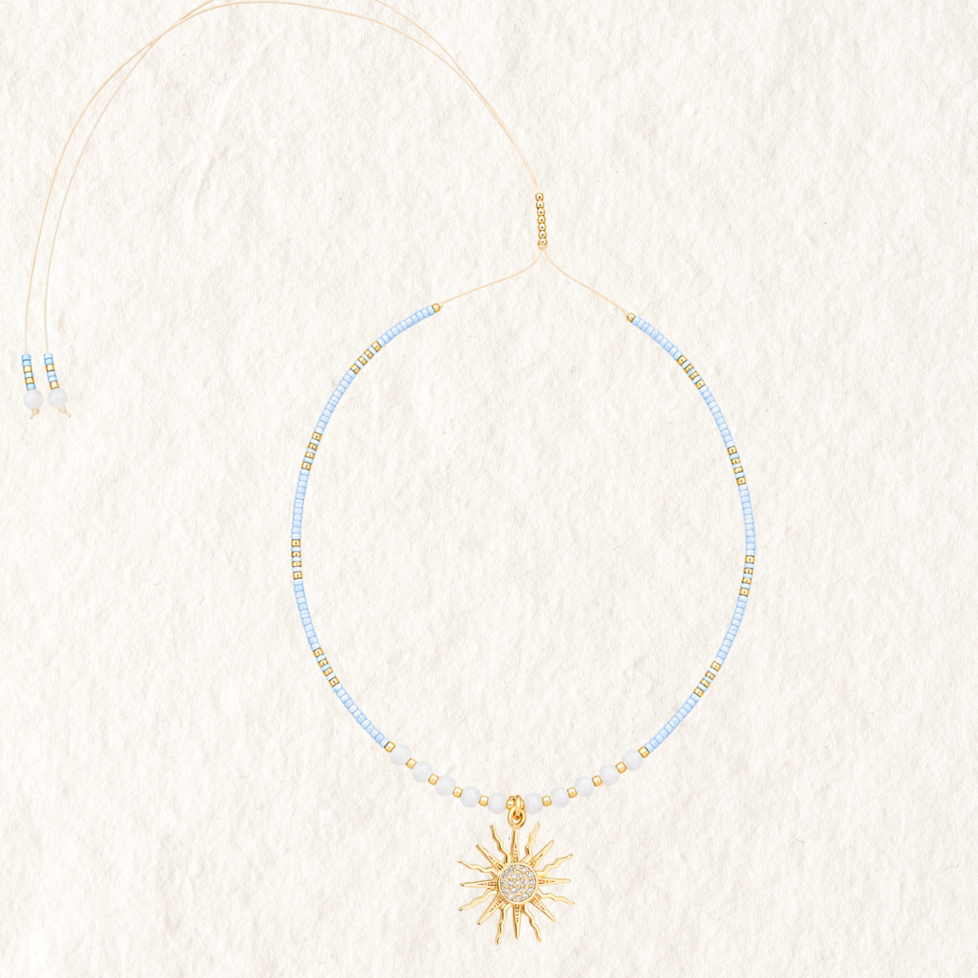BEADED CHOKER ✿ SUNSHINE
