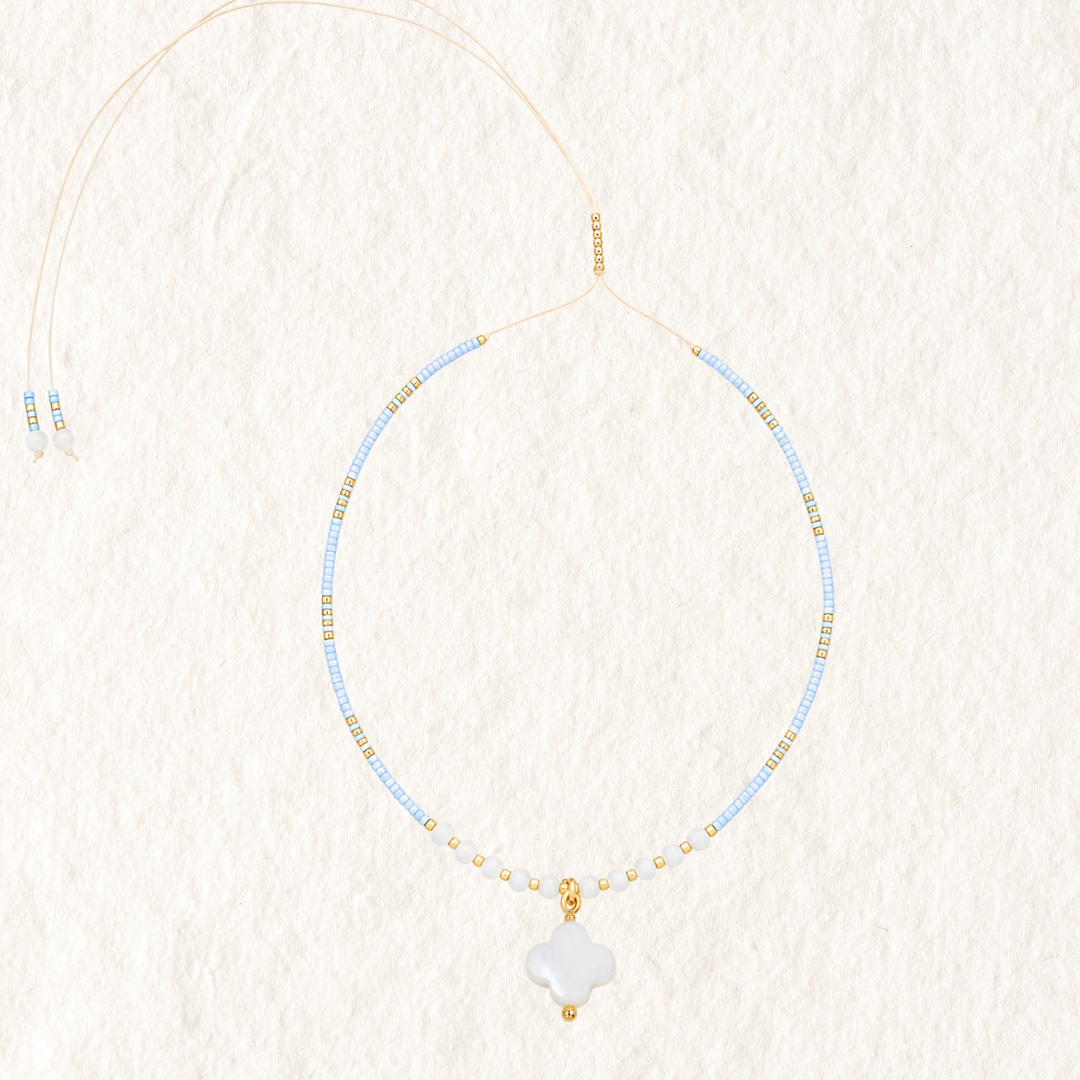 BEADED CHOKER ✿ CLOVER