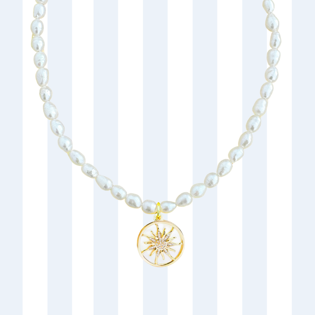 PEARL CHARM NECKLACE ✿ SOL