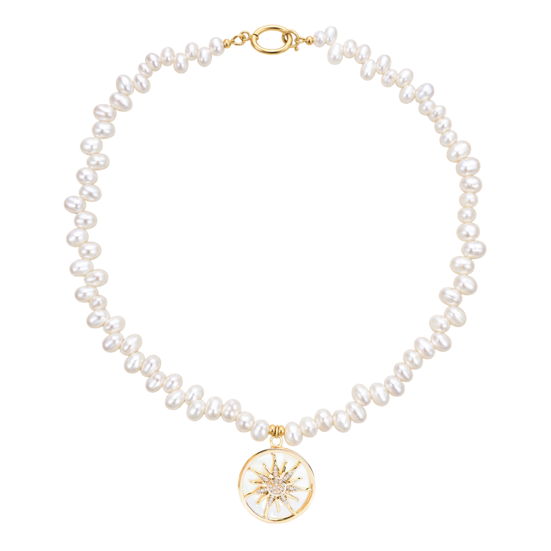 OCEANA PEARL CHARM NECKLACE ✿ GRANDE SOL