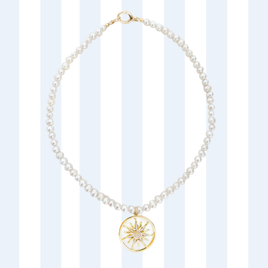 PEARL CHARM NECKLACE ✿ SOL