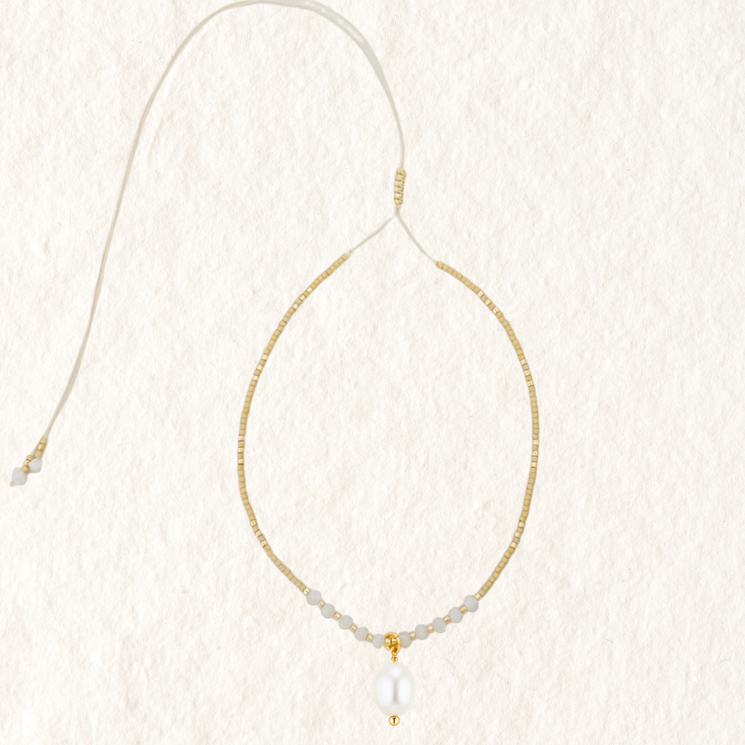 PEARL CHOKER ✿ SANDY BEACHES