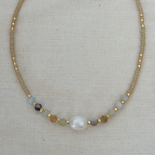 BOHO CHOKER ✿ PEARL