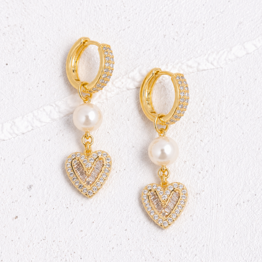 HEARTS FOR MOMS ✿ SPARKLY EARRINGS