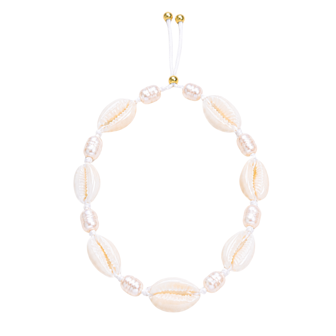 LANA Shell Pearl Anklet