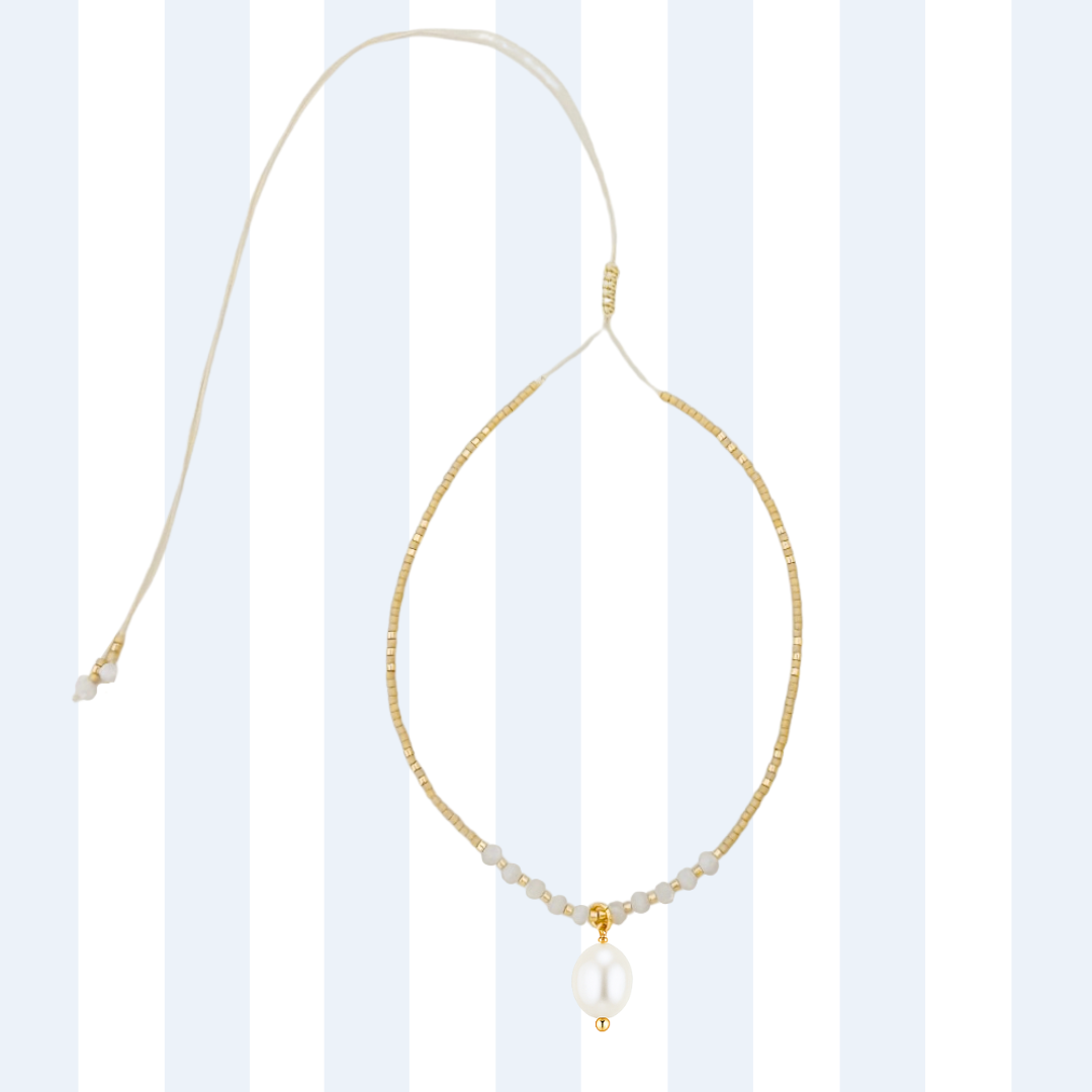 PEARL CHOKER ✿ SANDY BEACHES