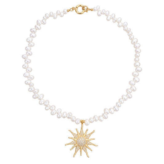 OCEANA PEARL CHARM NECKLACE ✿ ALBA