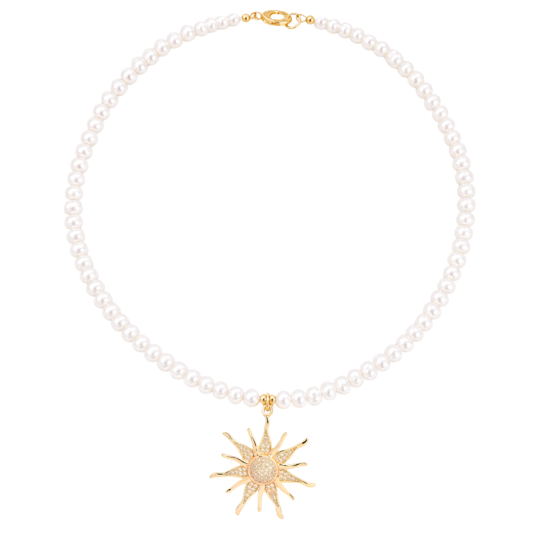 ISLA PEARL CHARM NECKLACE ✿ ALBA