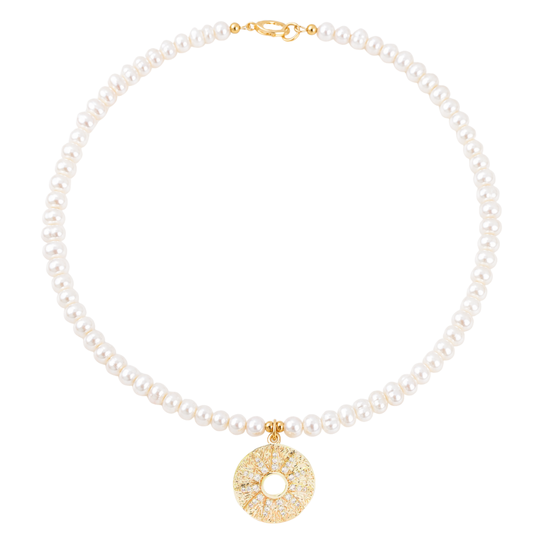 ISLA PEARL CHARM NECKLACE ✿ ORA