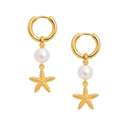 STELLA Pearl Hoops