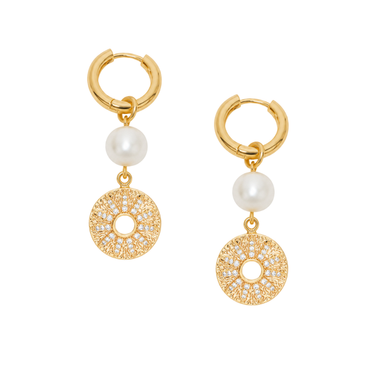ORA Pearl Hoops