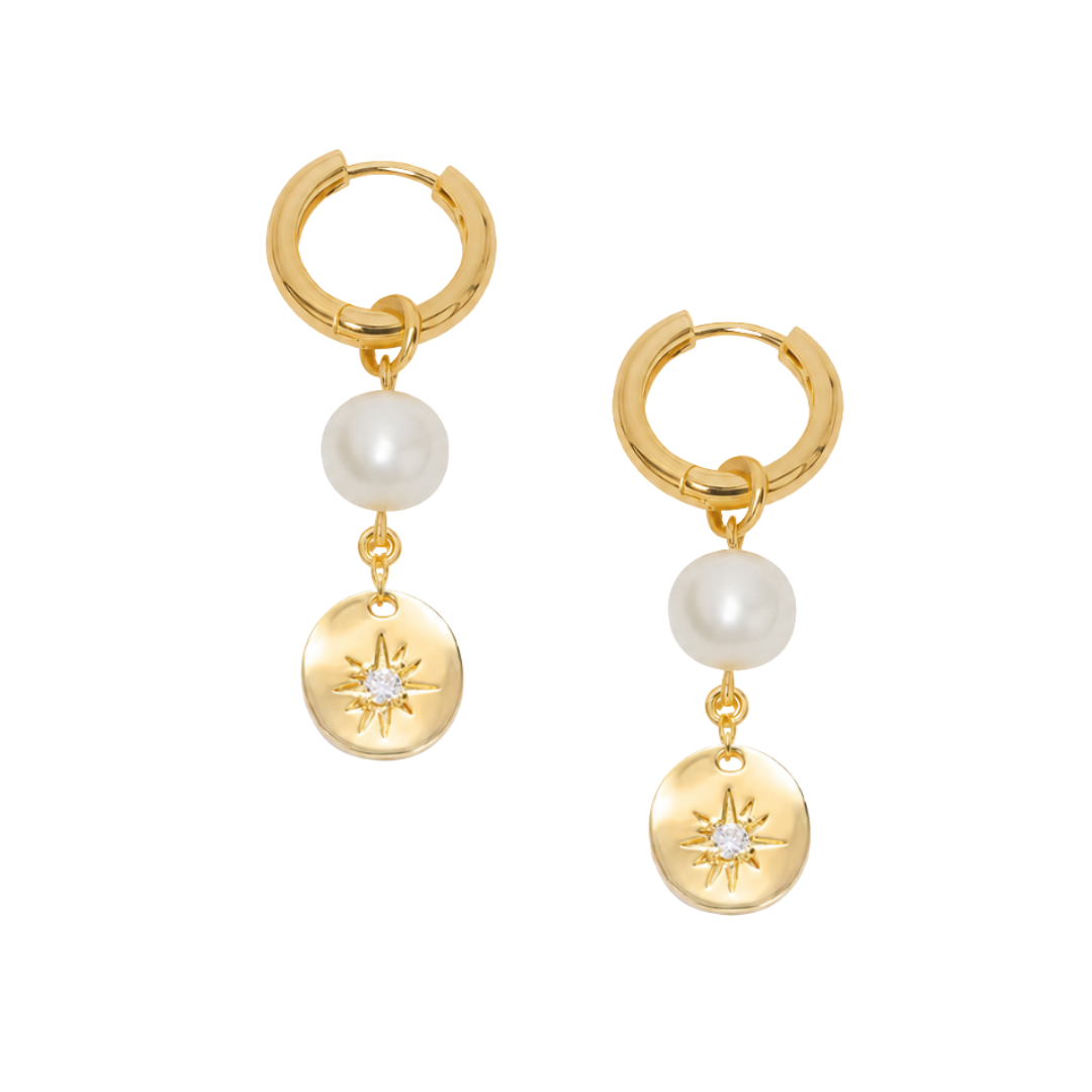 RAYA Pearl Hoops