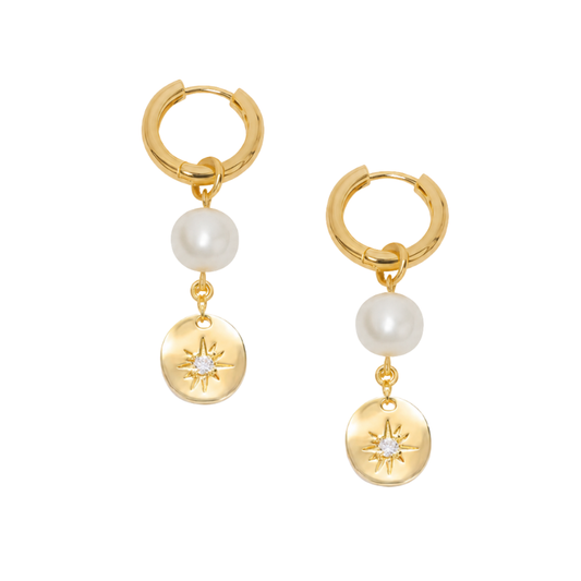 RAYA Pearl Hoops