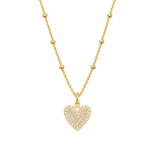 HEARTS FOR MOMS Gold Chain Necklace