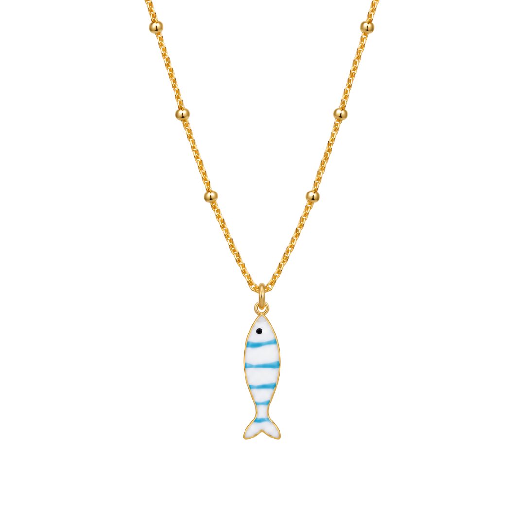 NONA Gold Chain Fish Necklace