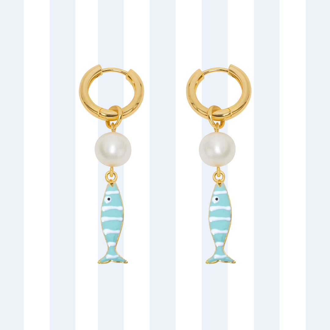 PEARL FISH HOOPS ✿ NONA