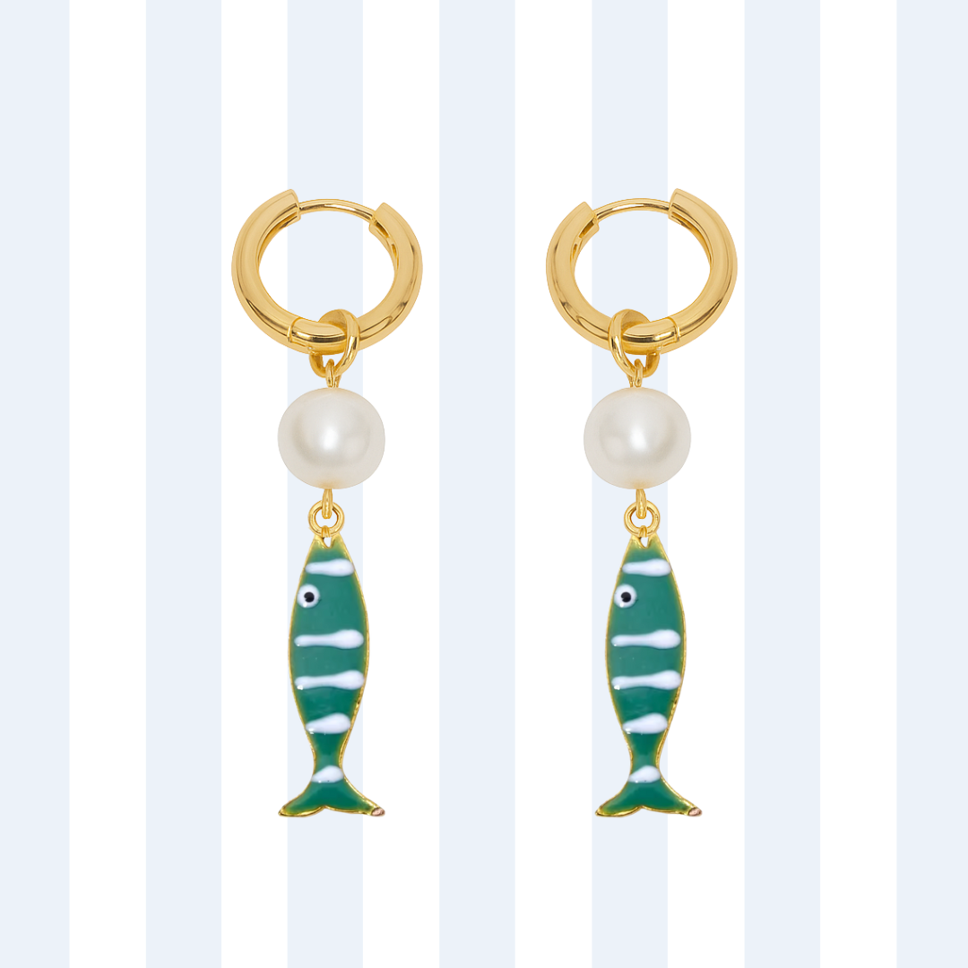 PEARL FISH HOOPS ✿ NONA