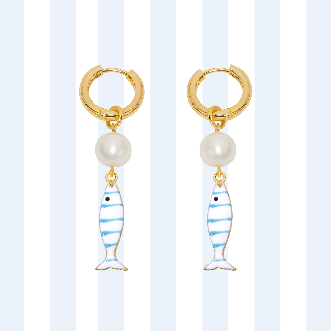 PEARL FISH HOOPS ✿ NONA