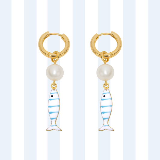 PEARL FISH HOOPS ✿ NONA