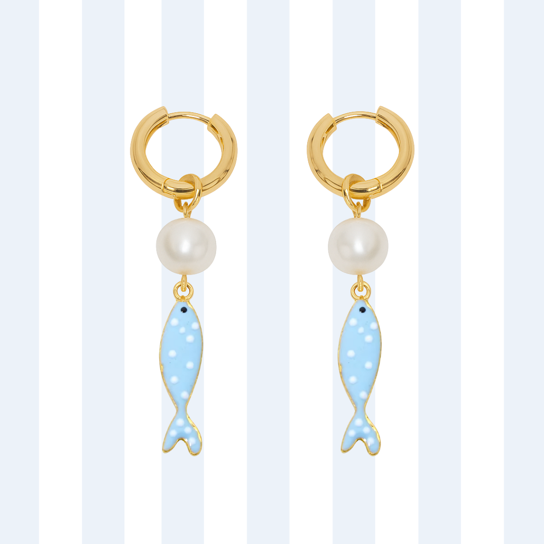 PEARL FISH HOOPS ✿ NONA