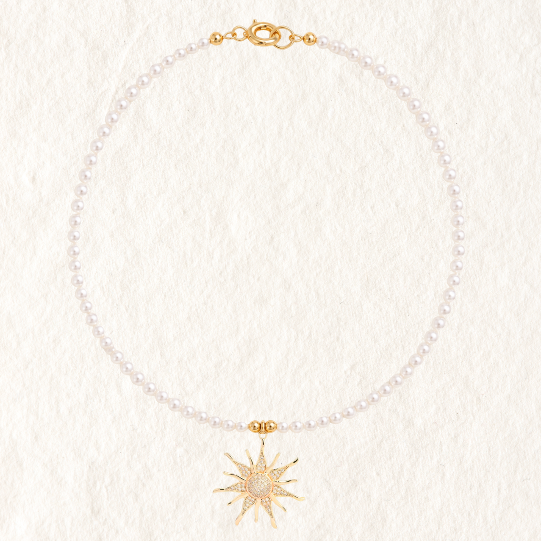 ISLA PEARL CHARM NECKLACE ✿ SUNSHINE
