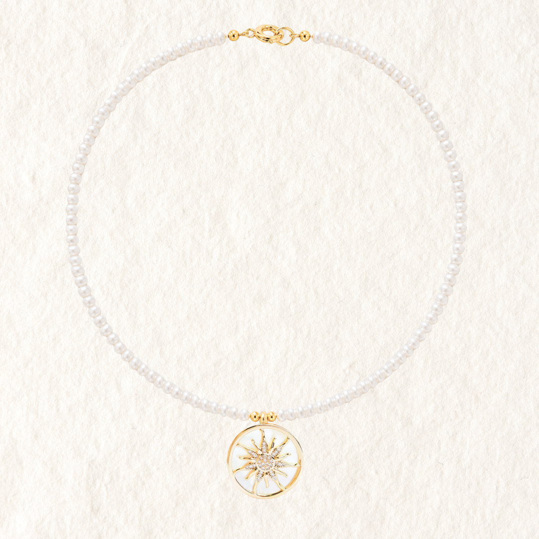 ISLA PEARL CHARM NECKLACE ✿ SOL