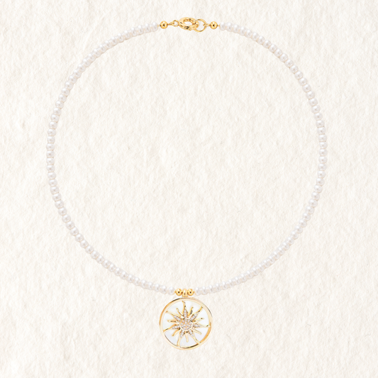 ISLA PEARL CHARM NECKLACE ✿ SOL