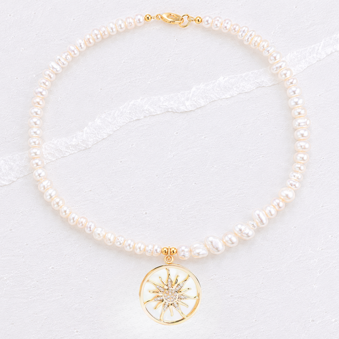 OCEANA PEARL CHARM NECKLACE ✿ SOL