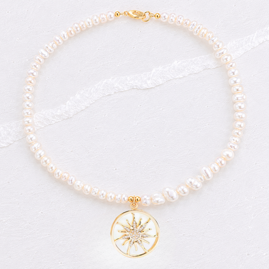 OCEANA PEARL CHARM NECKLACE ✿ SOL