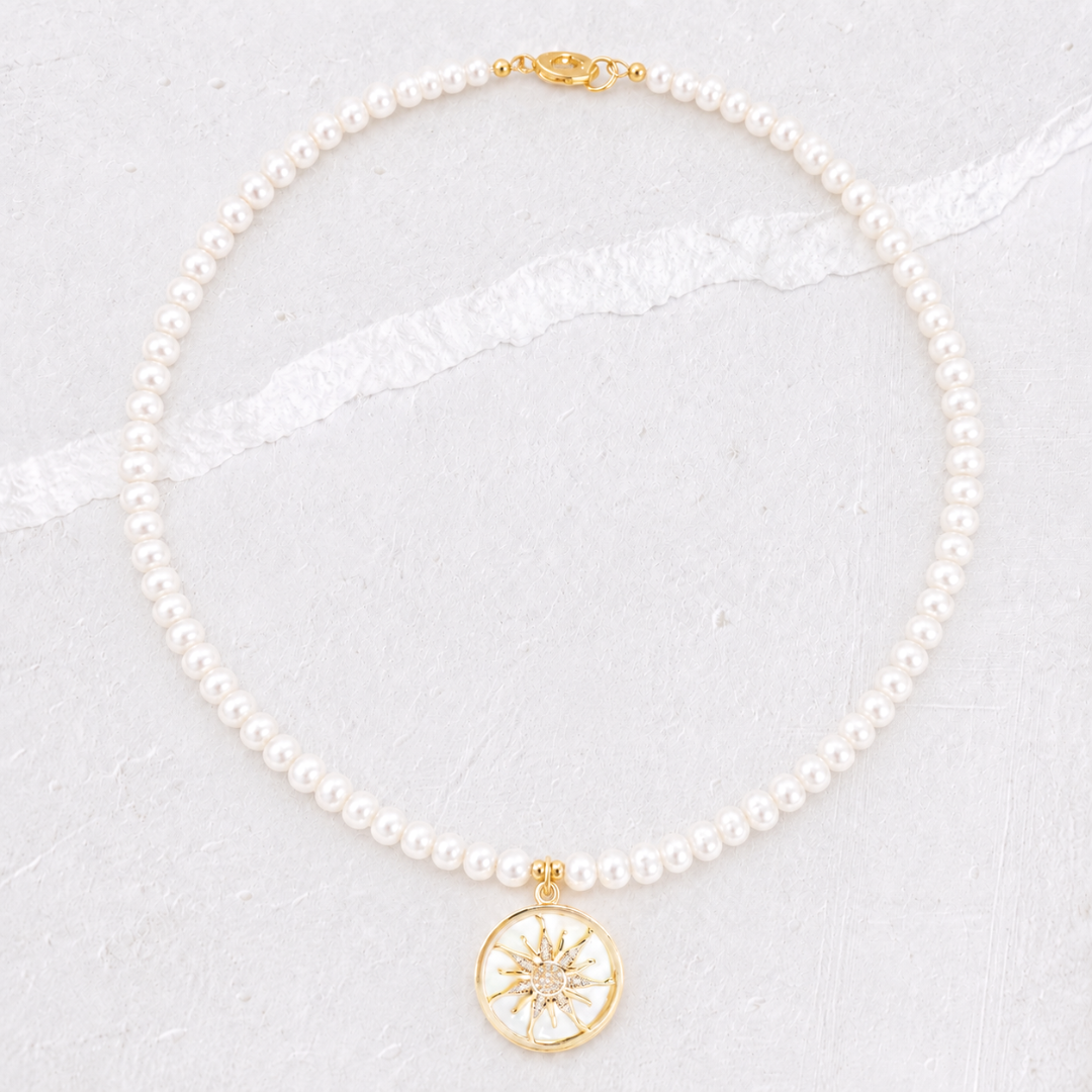 ISLA PEARL CHARM NECKLACE ✿ SOL
