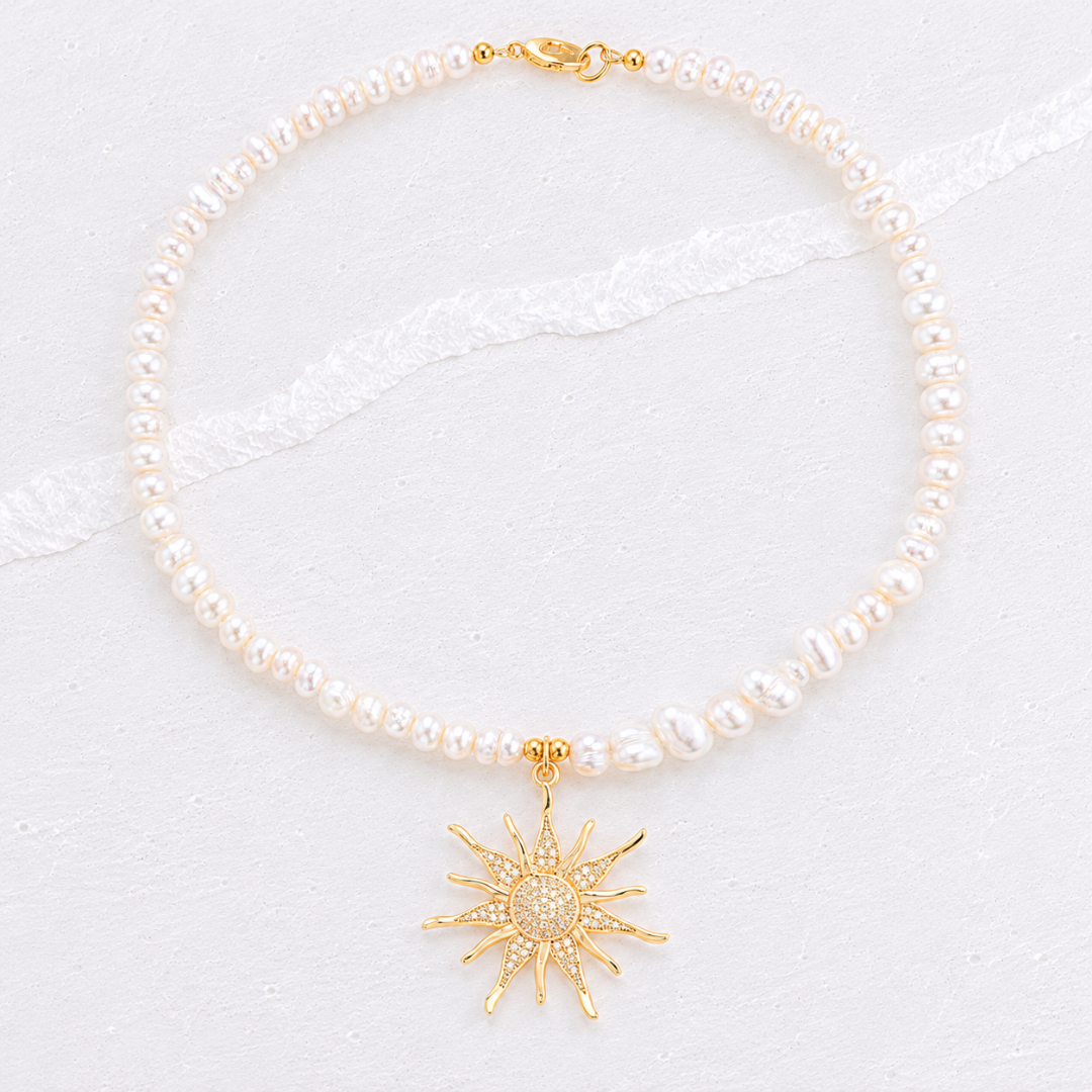 OCEANA PEARL CHARM NECKLACE ✿ SUNSHINE