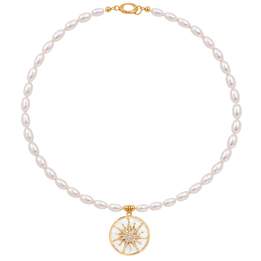 MARIN PEARL CHARM NECKLACE ✿ GRANDE SOL