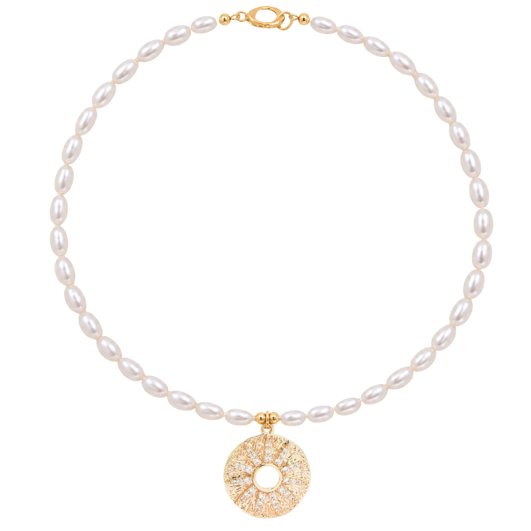 MARIN PEARL CHARM NECKLACE ✿ ORA