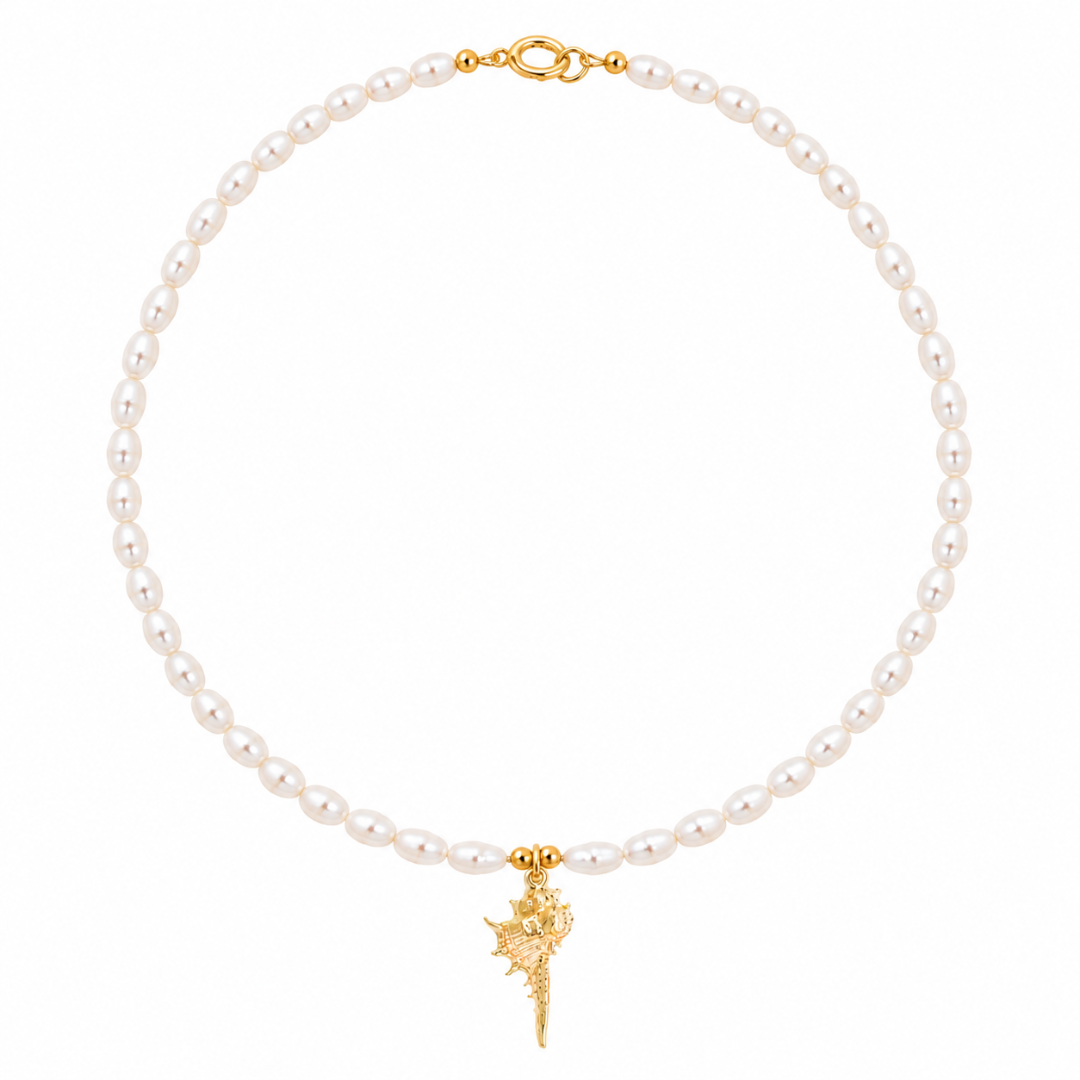 MARIN PEARL CHARM NECKLACE ✿ SORA