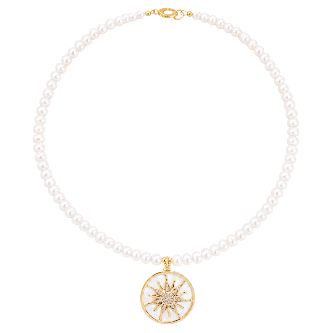 ISLA PEARL CHARM NECKLACE ✿ GRANDE SOL