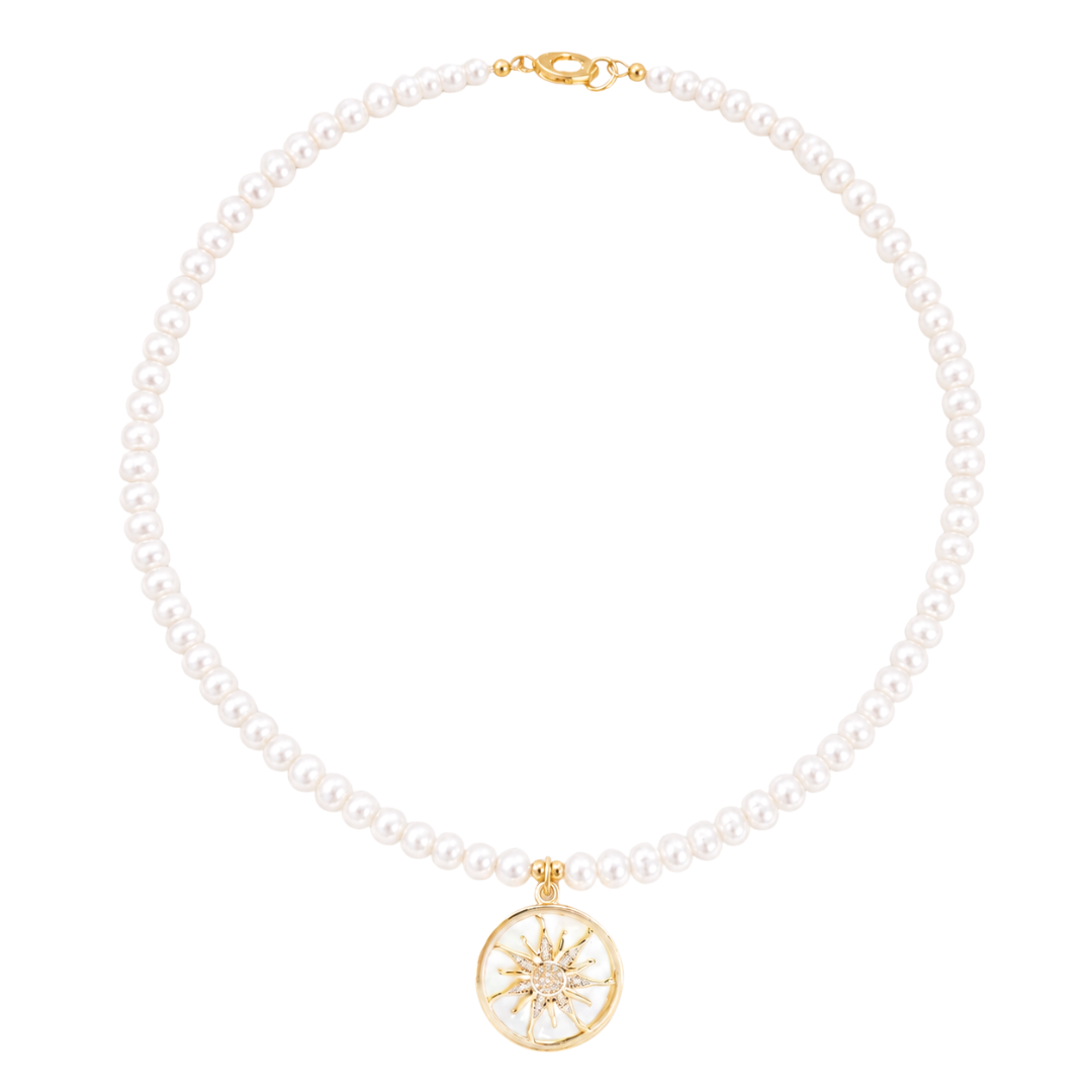 ISLA PEARL CHARM NECKLACE ✿ SOL
