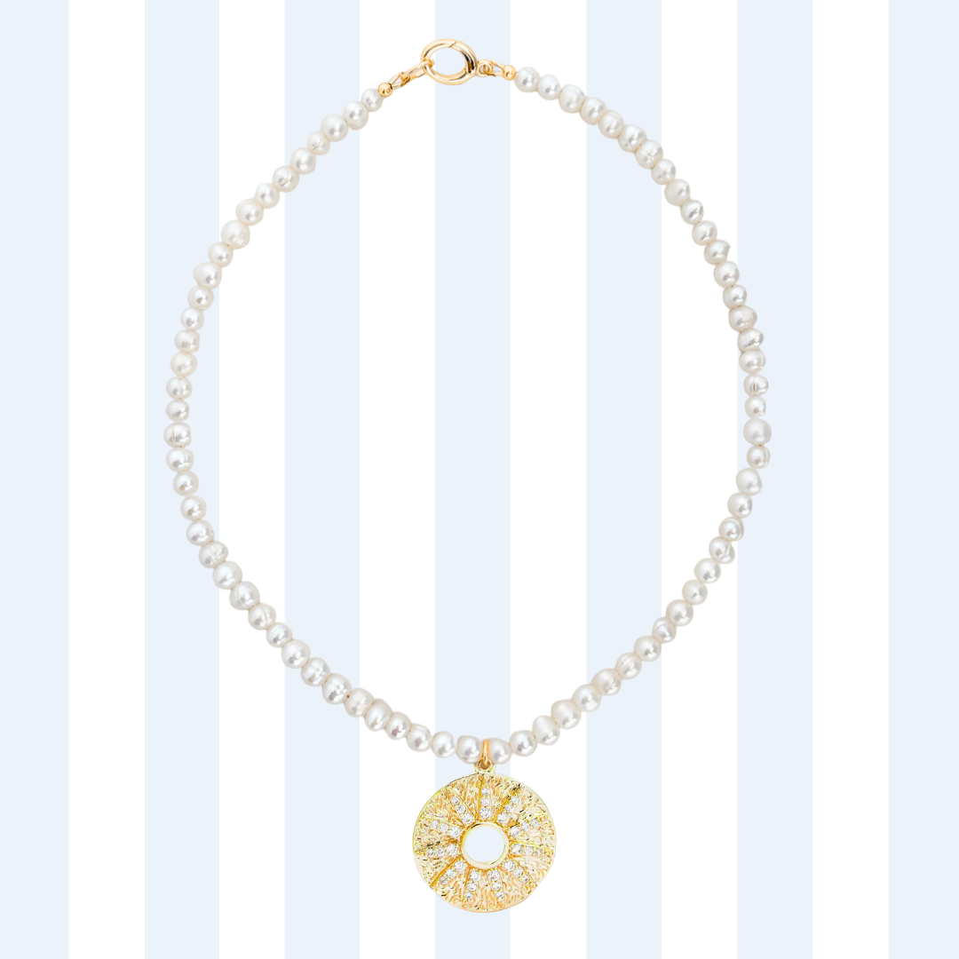 PEARL CHARM NECKLACE ✿ CAMILLE