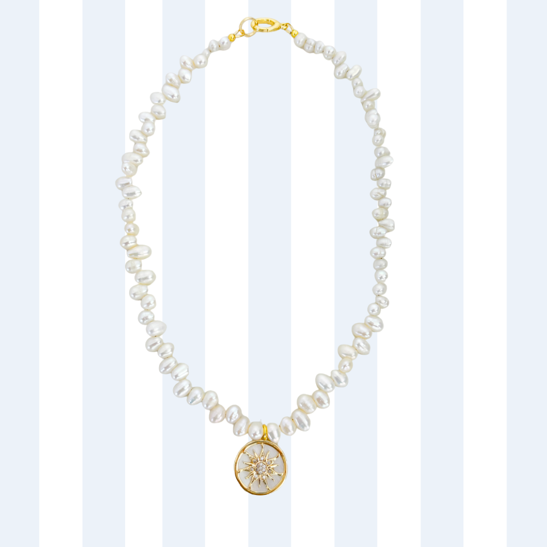 PEARL CHARM NECKLACE ✿ SOL