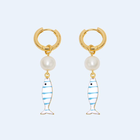 PEARL FISH HOOPS ✿ NONA