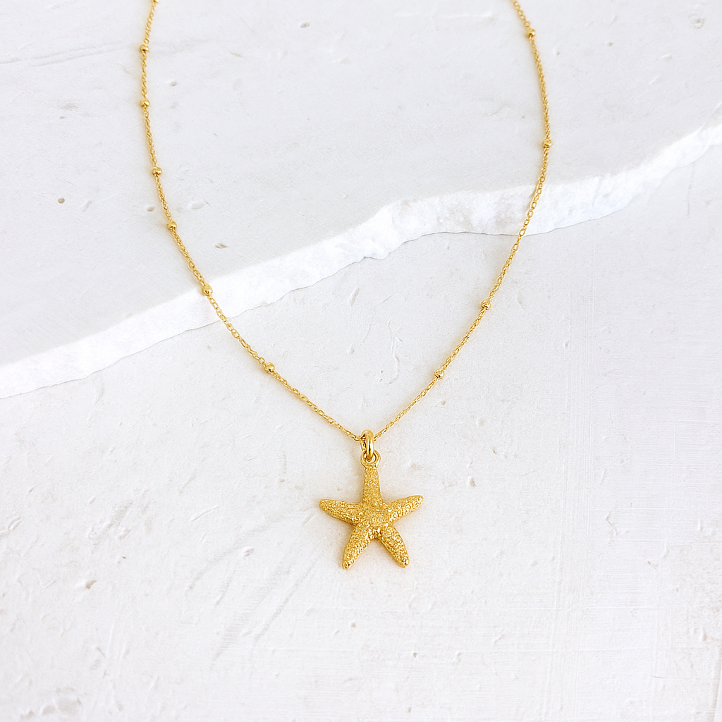 GOLD CHAIN NECKLACE ✿ STARFISH