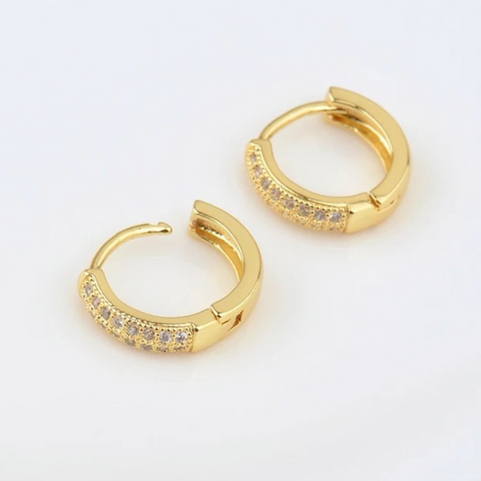 CUBIC ZIRCONIA HOOPS ✿ CARRY